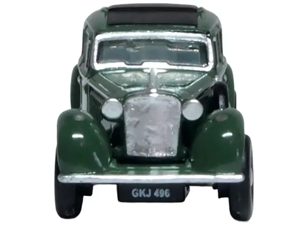 Jaguar SS RHD (Right Hand Drive) Suede Green with Black Top 1/148 (N) Scale Diecast Model Car by Oxford Diecast #4