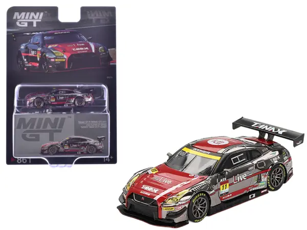 Nissan GT-R NISMO GT3 #11 Ryuichiro Tomita - Keishi Ishikawa - Yusuke Shiotsu "GAINER TANAX" "Super GT Series" (2023) Limited Edition 1/64 Diecast Model Car by Mini GT #1