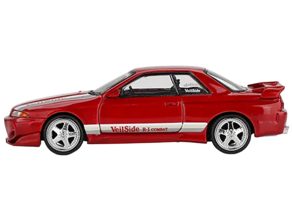 Nissan Skyline GT-R (R32) RHD (Right Hand Drive) "Veilside Combat C-I" Gem Red Metallic Limited Edition 1/64 Diecast Model Car by Mini GT #2