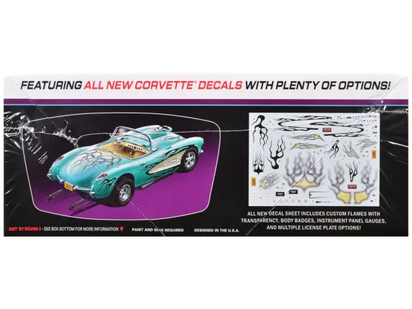 Skill 2 Model Kit 1957 Chevrolet Corvette Street Machine "Kustom Kruisers" Series 1/25 Scale Model by AMT #3