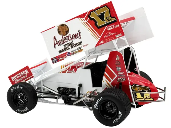 Winged Sprint Car #17B Bill Balog "Anderson's Pure Maple Syrup" (2025) 1/18 Diecast Model Car by ACME #4