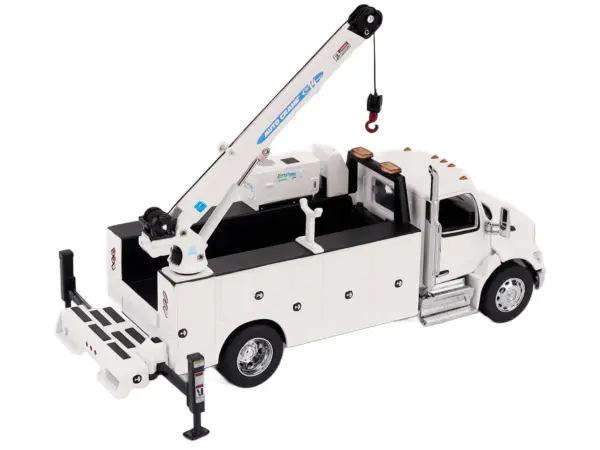 Peterbilt 536 Auto-Crane Titan85-Body HC14-Crane Work Truck with Miller EnPak White "Transport Series" 1/50 Diecast Model by Diecast Masters #3