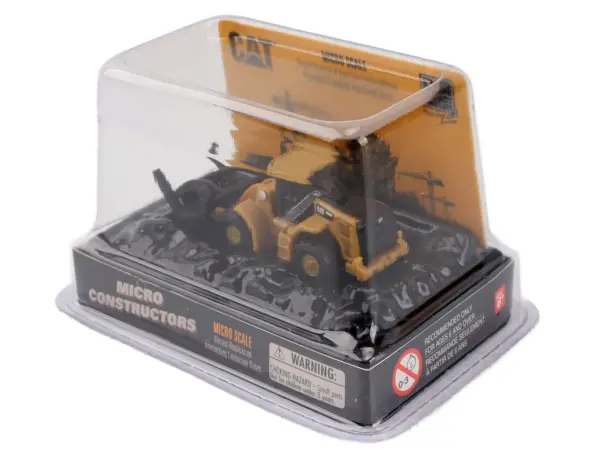 CAT Caterpillar 950M Wheel Loader (Log Fork Version) Yellow "Micro-Constructor" Series Diecast Model by Diecast Masters #3