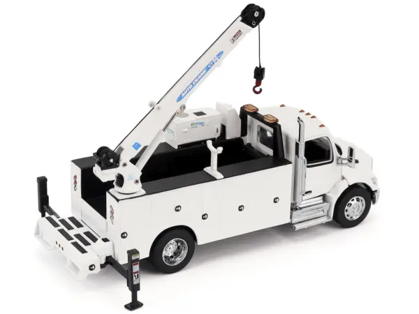 Peterbilt 536 Auto-Crane Titan 85-Body HC14-Crane Work Truck with Miller EnPak White "Transport Series" 1/50 Diecast Model by Diecast Masters #3