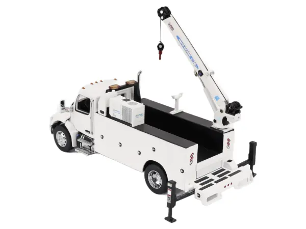 Peterbilt 536 Auto-Crane Titan 85-Body HC14-Crane Work Truck with Miller EnPak White "Transport Series" 1/50 Diecast Model by Diecast Masters #4