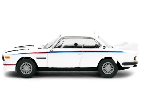 1975 BMW 3.0 CSL White with Red and Blue Stripes "Collection" Series 1/64 Diecast Model Car by Majorette #2