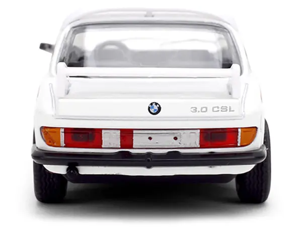 1975 BMW 3.0 CSL White with Red and Blue Stripes "Collection" Series 1/64 Diecast Model Car by Majorette #5