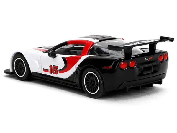 2005 Chevrolet Corvette C6R #16 White with Black and Red Graphics "Collection" Series 1/64 Diecast Model Car by Majorette #3