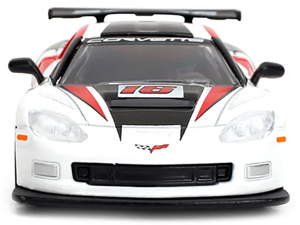 2005 Chevrolet Corvette C6R #16 White with Black and Red Graphics "Collection" Series 1/64 Diecast Model Car by Majorette #4