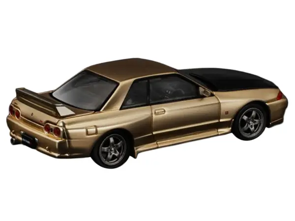 Skyline GT-R R32 RHD (Right Hand Drive) Chrome Gold with Carbon Hood "Tokyo Auto Salon 2025" 1/64 Diecast Model Car by Pop Race #3