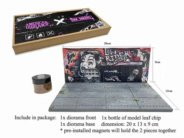 "American Diorama X INK BMBRS - LA Lowrider" Street Art Diorama for 1/64 Scale Models by American Diorama #2