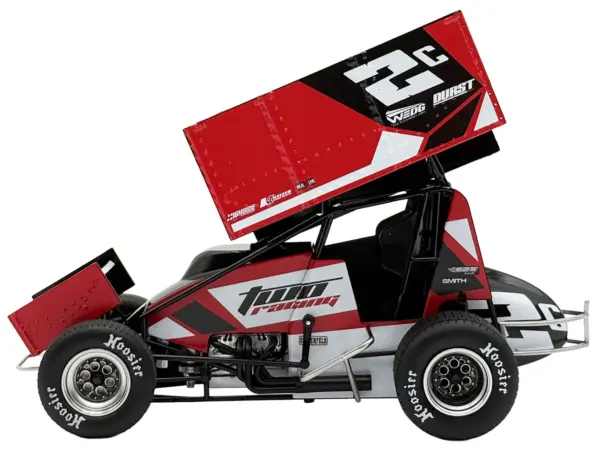 Winged Sprint Car #2C Cole Macedo "Two C Racing" (2025) 1/18 Diecast Model Car by ACME #3