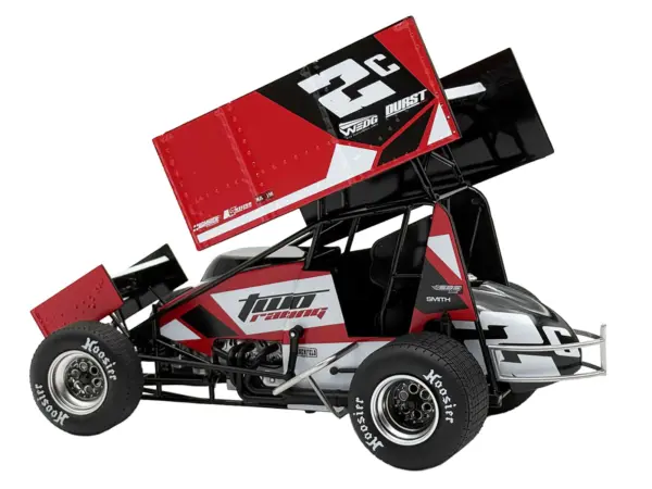 Winged Sprint Car #2C Cole Macedo "Two C Racing" (2025) 1/18 Diecast Model Car by ACME #4