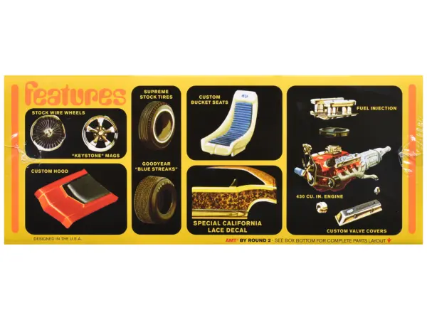 Skill 2 Model Kit 1969 Buick Riviera 1/25 Scale Model by AMT #2