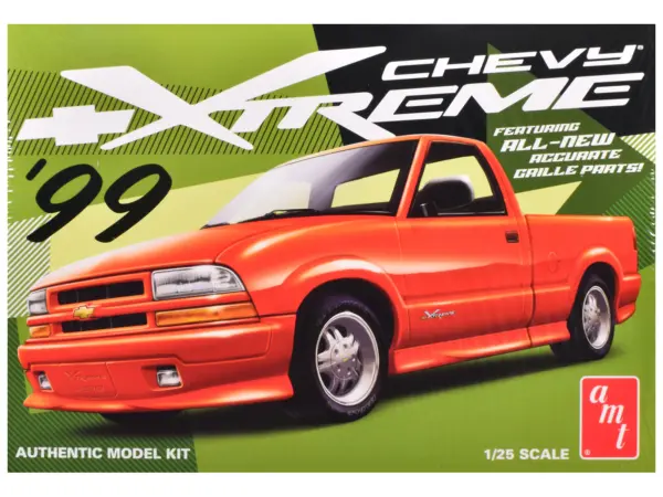 Skill 2 Model Kit 1999 Chevrolet S-10 Xtreme Pickup Truck 1/25 Scale Model by AMT #1