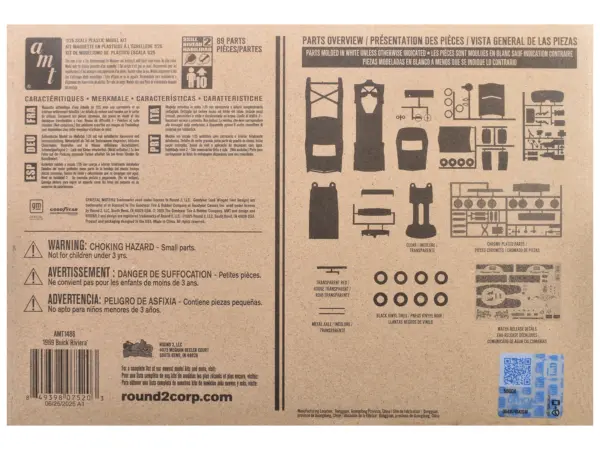 Skill 2 Model Kit 1969 Buick Riviera 1/25 Scale Model by AMT #4