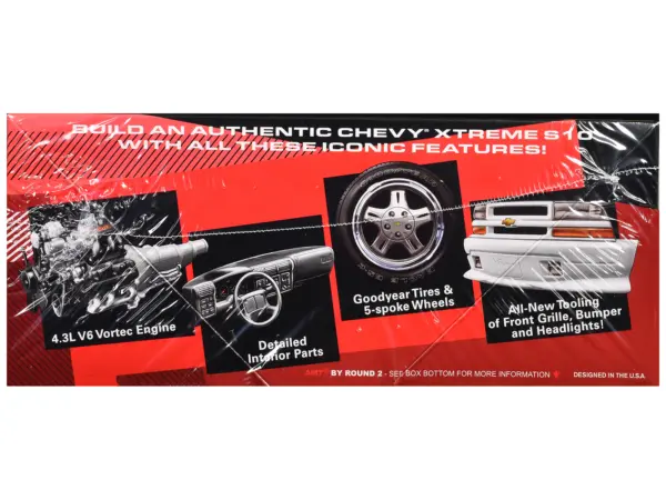 Skill 2 Model Kit 1999 Chevrolet S-10 Xtreme Pickup Truck 1/25 Scale Model by AMT #2