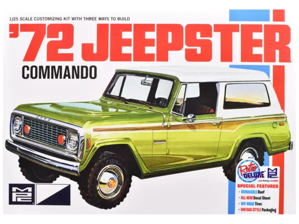 Skill 2 Model Kit 1972 Jeep Jeepster Commando 1/25 Scale Model by MPC #1