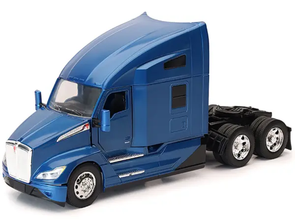 Kenworth T680 Truck Tractor Blue Metallic "Long Haul Truckers" Series 1/32 Diecast Model by New Ray #2