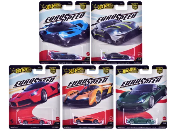 "Euro Speed" 5 piece Set "Car Culture" 2025 Series L Diecast Model Cars by Hot Wheels #1