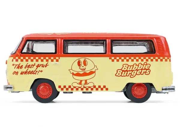 1975 Volkswagen Type 2 Van "Bubbie Burgers Food Truck" Orange and Cream "Blue Collar Collection" Series 14 1/64 Diecast Model Car by Greenlight #2