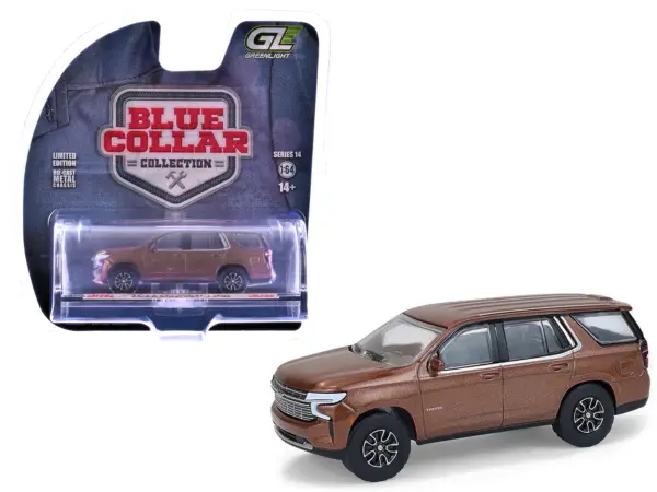 2022 Chevrolet Tahoe Auburn Metallic "Blue Collar Collection" Series 14 1/64 Diecast Model Car by Greenlight #1