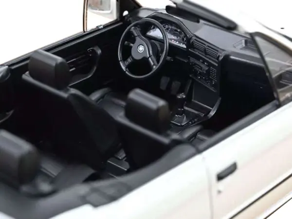 1991 BMW 325i Cabriolet Alpine White 1/18 Diecast Model Car by Norev #2