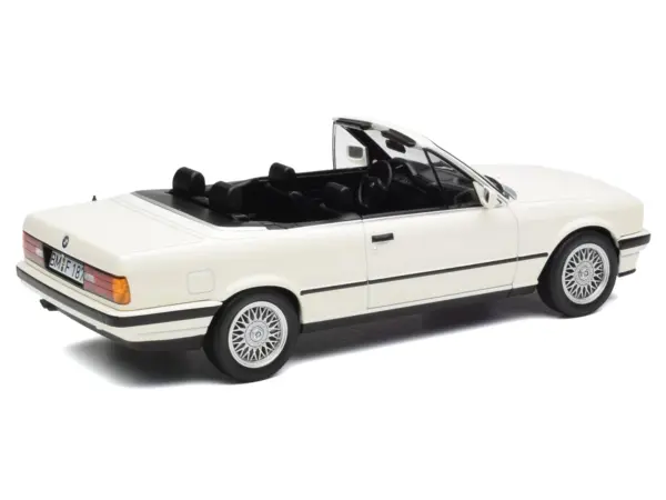 1991 BMW 325i Cabriolet Alpine White 1/18 Diecast Model Car by Norev #4