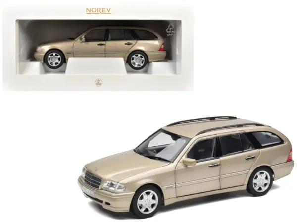 1997 Mercedes-Benz C-Class T-Model Smoke Silver Metallic 1/18 Diecast Model Car by Norev #1