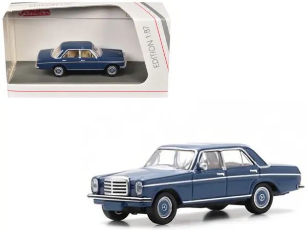 Mercedes-Benz /8 (W114) Sedan Blue 1/87 (HO) Diecast Model Car by Schuco #1