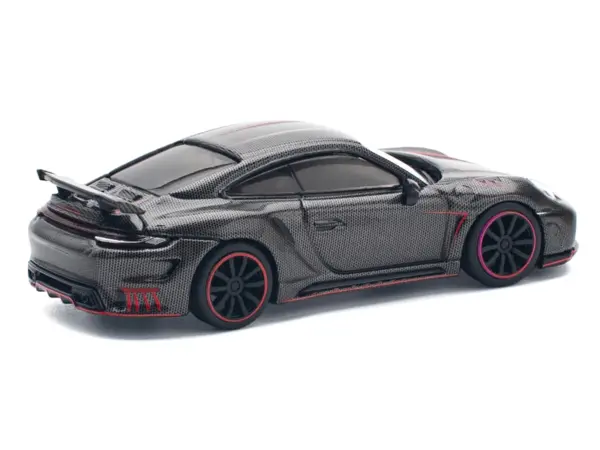 992 Stinger GTR Carbon Edition with Red Accents 1/64 Diecast Model Car by Pop Race #3