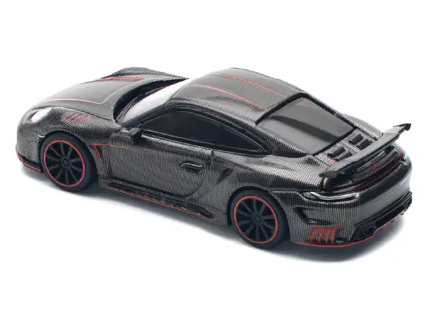 992 Stinger GTR Carbon Edition with Red Accents 1/64 Diecast Model Car by Pop Race #4