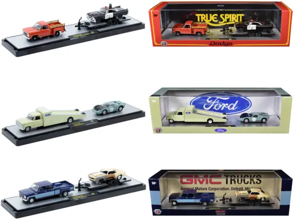 Auto Haulers Set of 3 Trucks Release 89 Limited Edition to 8000 pieces Worldwide 1/64 Diecast Models by M2 Machines #1
