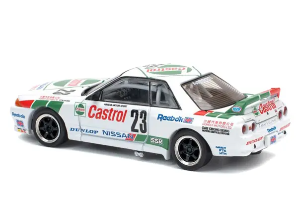 Nissan Skyline GT-R (BNR32) RHD (Right Hand Drive) #23 Winner "Macau Guia Race" (1990) 1/64 Diecast Model Car by Pop Race #4