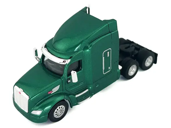 Peterbilt 579 Sleeper Cab Green Metallic 1/87 (HO) Plastic Model Car by HO Logistics #2