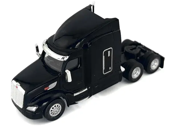 Peterbilt 579 Sleeper Cab Black 1/87 (HO) Plastic Model Car by HO Logistics #2