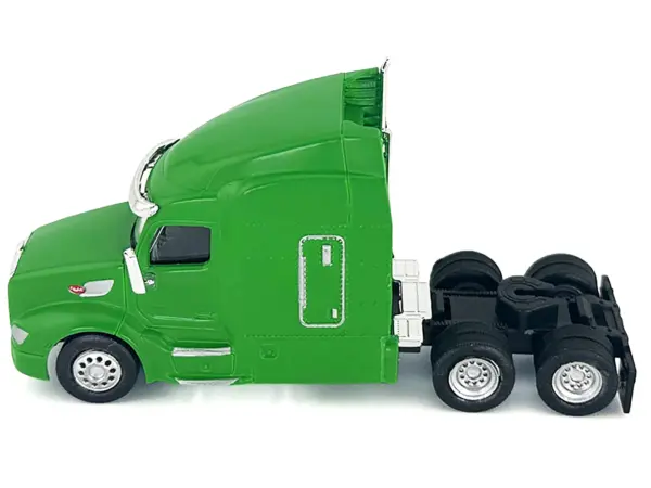 Peterbilt 579 Sleeper Cab Lime Green 1/87 (HO) Plastic Model Car by HO Logistics #3
