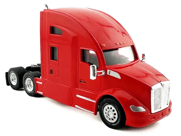 Kenworth T680 Sleeper Cab Red 1/87 (HO) Plastic Model Car by HO Logistics #2