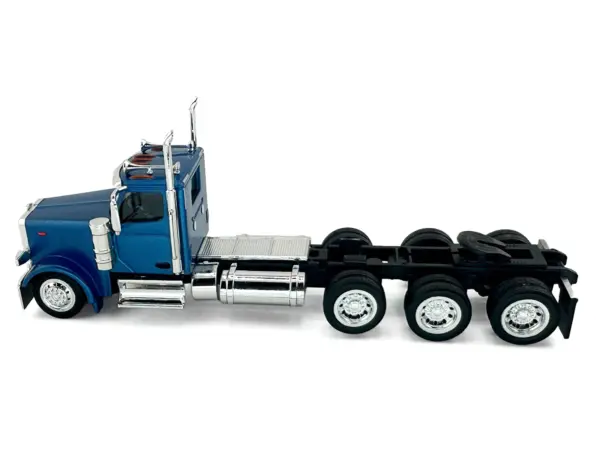 Peterbilt 589 3-Axel Day Cab Blue Metallic 1/87 (HO) Plastic Model Car by HO Logistics #2