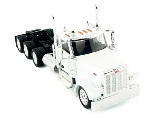 Peterbilt 589 3-Axel Day Cab White 1/87 (HO) Plastic Model Car by HO Logistics #2