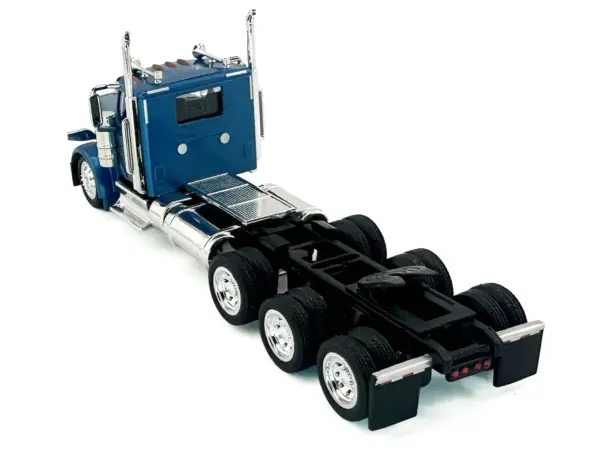 Peterbilt 589 3-Axel Day Cab Blue Metallic 1/87 (HO) Plastic Model Car by HO Logistics #3