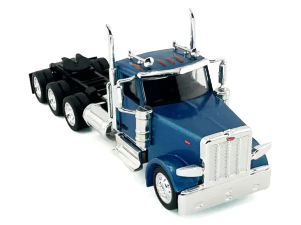 Peterbilt 589 3-Axel Day Cab Blue Metallic 1/87 (HO) Plastic Model Car by HO Logistics #4
