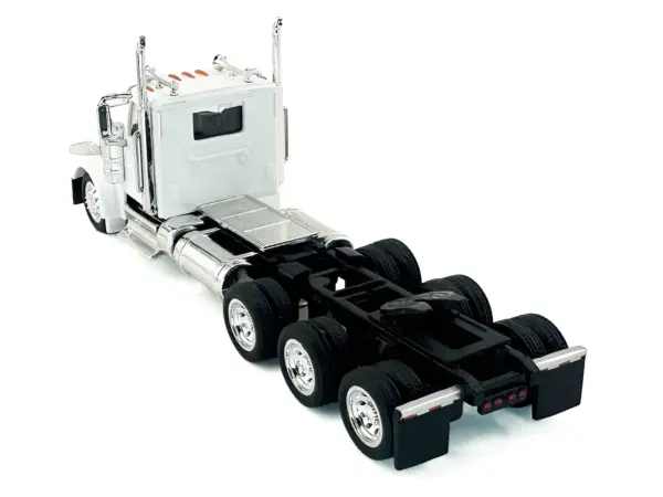 Peterbilt 589 3-Axel Day Cab White 1/87 (HO) Plastic Model Car by HO Logistics #4