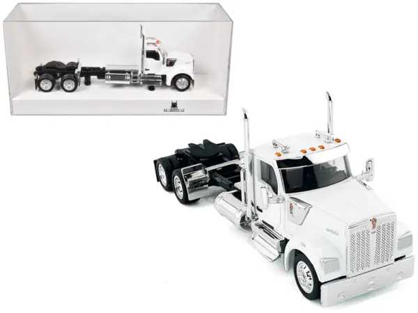 Kenworth W990 2-Axel Day Cab White 1/87 (HO) Plastic Model Car by HO Logistics #1