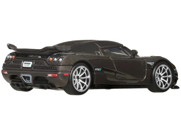 Koenigsegg CCXR Dark Gray Metallic "Fast Five" (2011) Movie "Fast & Furious" Series Diecast Model Car by Hot Wheels #3