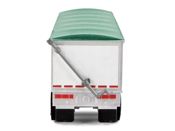 Covered Grain Trailer White with Green Tarp "Nutrena Feeds" 1/87 (HO) Plastic Model Car by HO Logistics #5