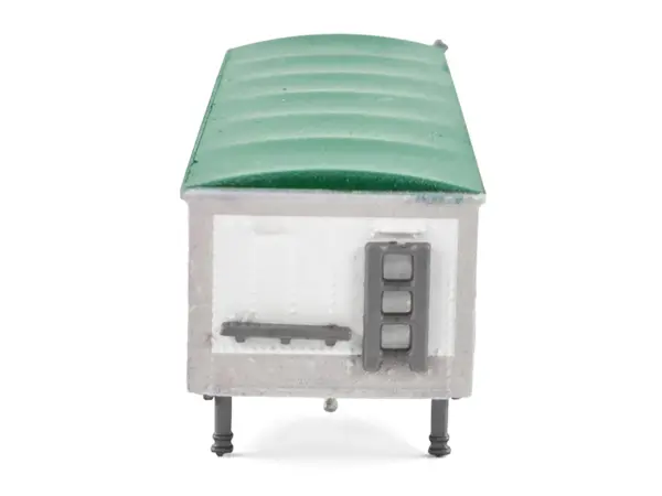 Covered Grain Trailer White with Green Tarp "Cargill" 1/87 (HO) Plastic Model Car by HO Logistics #4