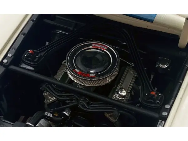 1965 Shelby GT350 "Reynolds Ford" White with Blue Stripes Limited Edition to 204 pieces Worldwide 1/18 Diecast Model Car by ACME #4