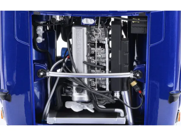 Nissan Fairlady Z RHD (Right Hand Drive) "Akuma No Z" Blue Metallic "Wangan Midnight - Comic #1 Version" Manga 1/18 Model Car by Autoart #3