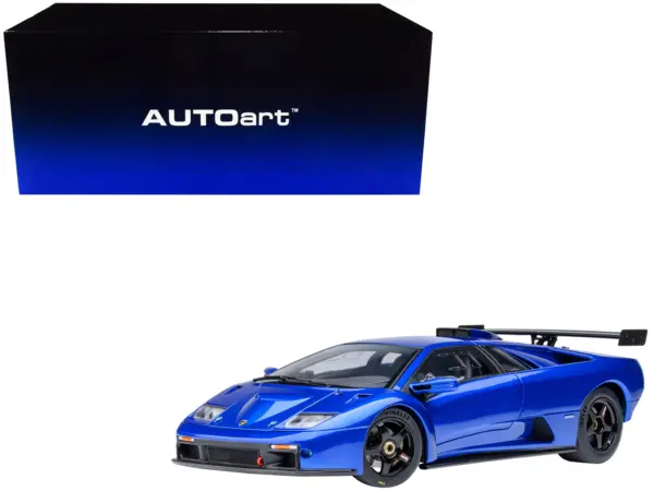 Lamborghini Diablo GTR Monterey Blue Metallic 1/18 Model Car by Autoart #1